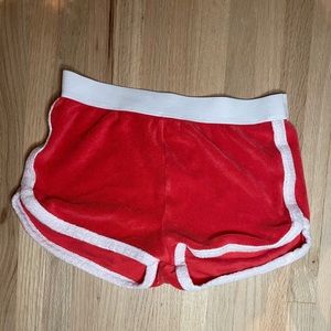 Zara red lounge short